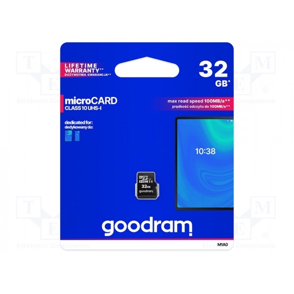 GOODRAM Memóriakártya SDHC 32GB CL10 UHS-I adapter nélkül