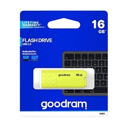 GOODRAM Pendrive 16GB, UME2 USB 2.0, Sárga