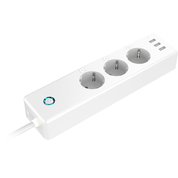 GOSUND P1 Smart Wi-Fi-s okos elosztó, 3xUSB és 3x230V, 1.5m kábel
