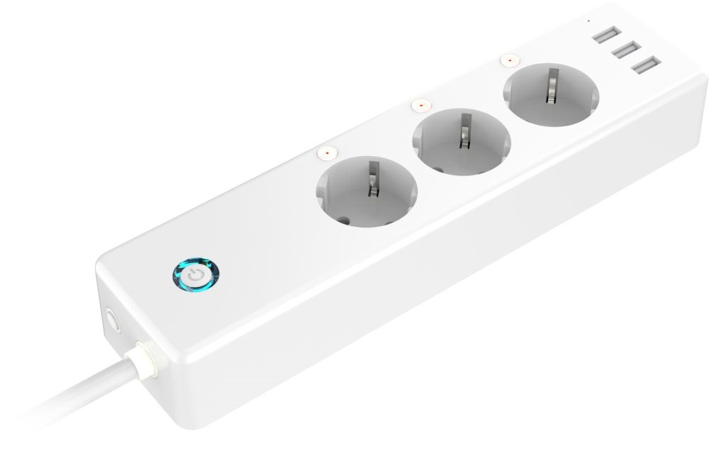 GOSUND P1 Smart Wi-Fi-s okos elosztó, 3xUSB és 3x230V, 1.5m kábel