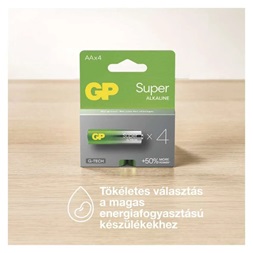 GP B0161M Super akáli elem AA 12db + AAA 12db + ventilátor