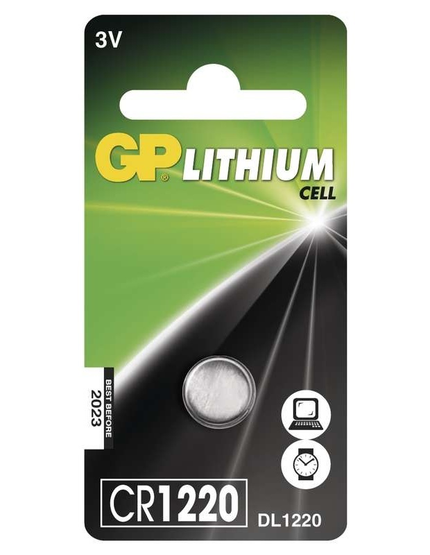 GP CR1220 lítium gombelem 1db/bliszter