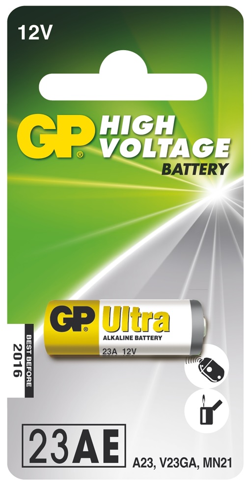 GP High Voltage alkáli 23AF (V23GA, MN21, A23)speciális elem 1db/bliszter