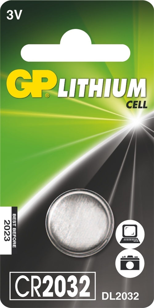 GP CR2032 lítium gombelem 1db/bliszter