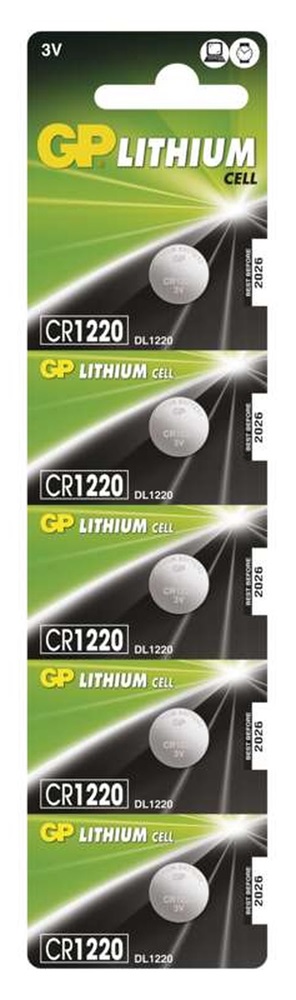 GP CR1220 lítium gombelem 5db/bliszter
