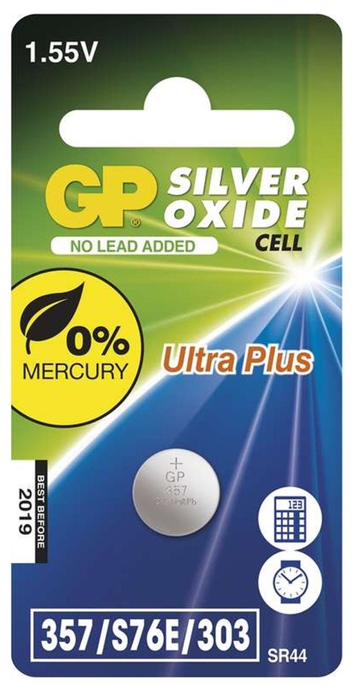 GP SR1154 (357/S76E/SR44) ezüst-oxid gombelem 1db/bliszter