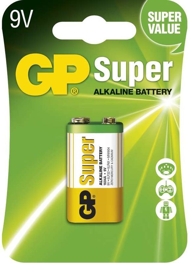 GP Super alkáli 9V (6LF22, 6LR61) 1db/bliszter