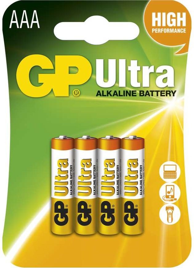 GP B1911 Ultra alkáli AAA (LR03) mikro ceruza elem 4db/bliszter