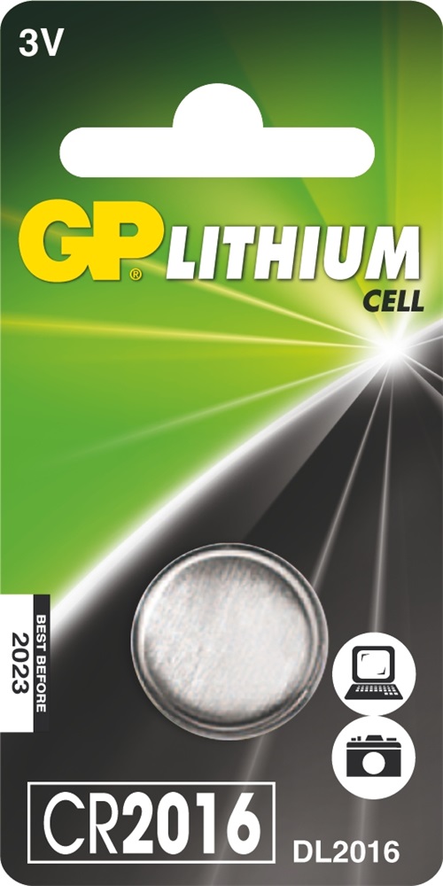 GP CR2016 lítium gombelem 1db/bliszter
