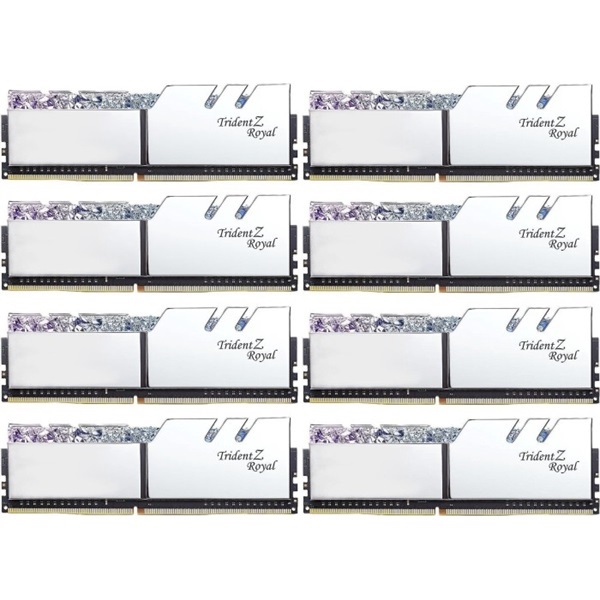 G.Skill 128GB 3600MHz DDR-4 Trident Z Royal (Kit! 8db 16GB) (F4-3600C14Q2-128GTRSA) memória