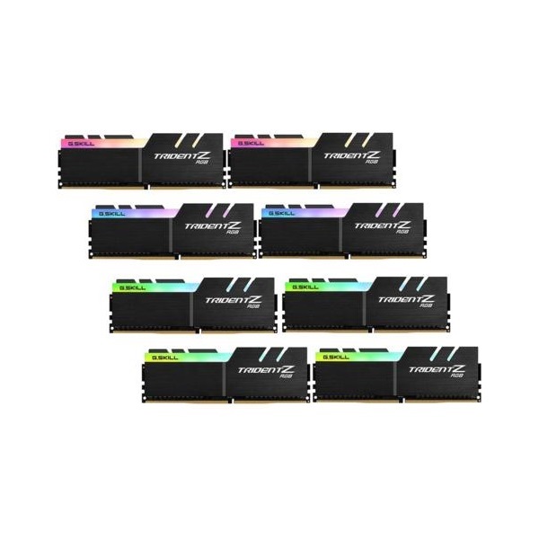 G.Skill 256GB 3200MHz DDR-4 Trident Z RGB (Kit! 8db 32GB) (F4-3200C14Q2-256GTZR) memória