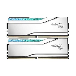 G.Skill 32GB 6400MHz DDR-5 Trident Z5 Royal Intel XMP (Kit! 2db 16GB) (F5-6400J3039G16GX2-TR5S) memória