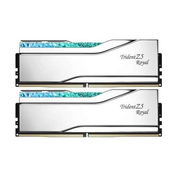 G.Skill 32GB 6400MHz DDR-5 Trident Z5 Royal Intel XMP (Kit! 2db 16GB) (F5-6400J3039G16GX2-TR5S) memória