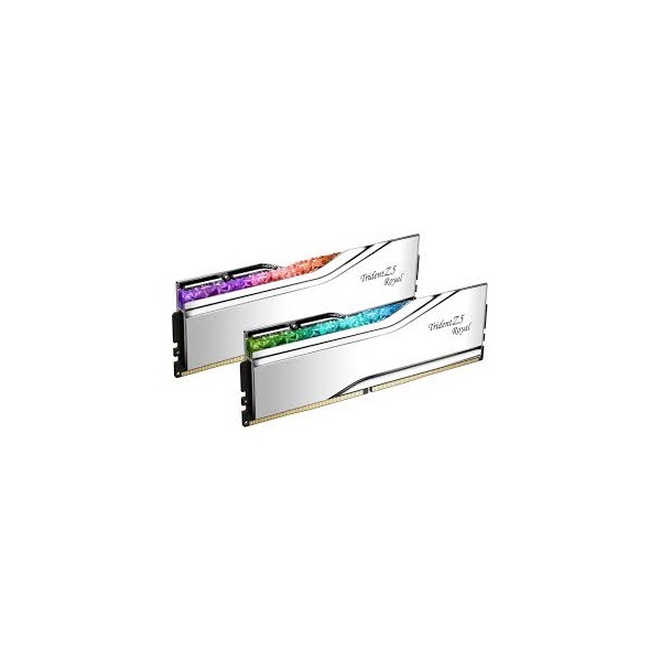 G.Skill 32GB 7600MHz DDR-5 Trident Z5 Royal Intel XMP (Kit! 2db 16GB) (F5-7600J3646G16GX2-TR5S) memória
