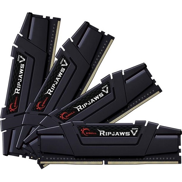 G.Skill 64GB 3600MHz DDR-4 Ripjaws V (Kit! 4db 16GB) (F4-3600C16Q-64GVKC) memória