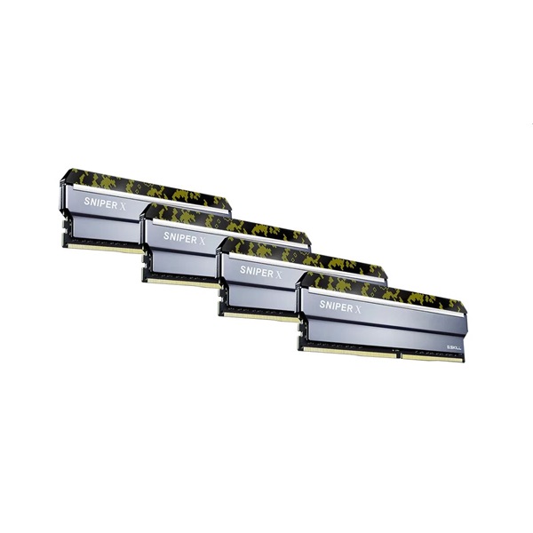 G.Skill 64GB 3600MHz DDR-4 Sniper X Intel XMP Digital Camo (Kit! 4db 16GB) (F4-3600C19Q-64GSXKB) memória