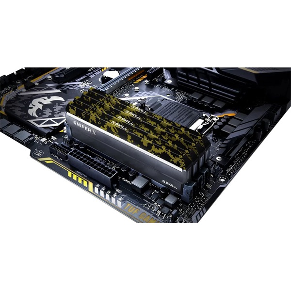 G.Skill 64GB 3600MHz DDR-4 Sniper X Intel XMP Digital Camo (Kit! 4db 16GB) (F4-3600C19Q-64GSXKB) memória