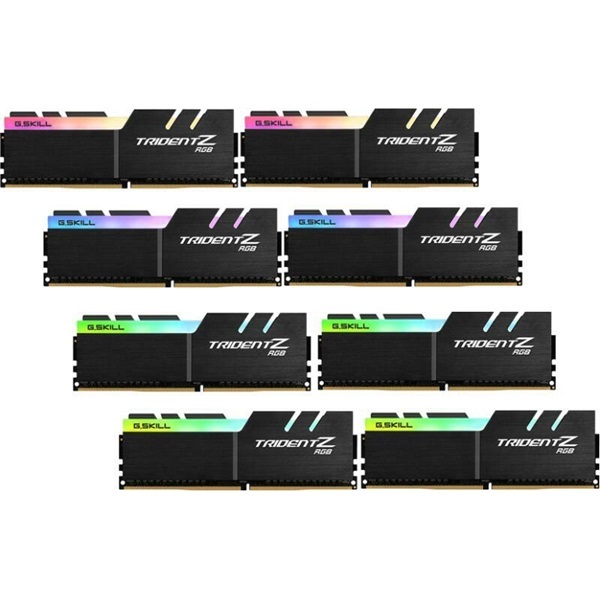 G.Skill 64GB 3600MHz DDR-4 Trident Z RGB (Kit! 8db 8GB) (F4-3600C14Q2-64GTZRA) memória