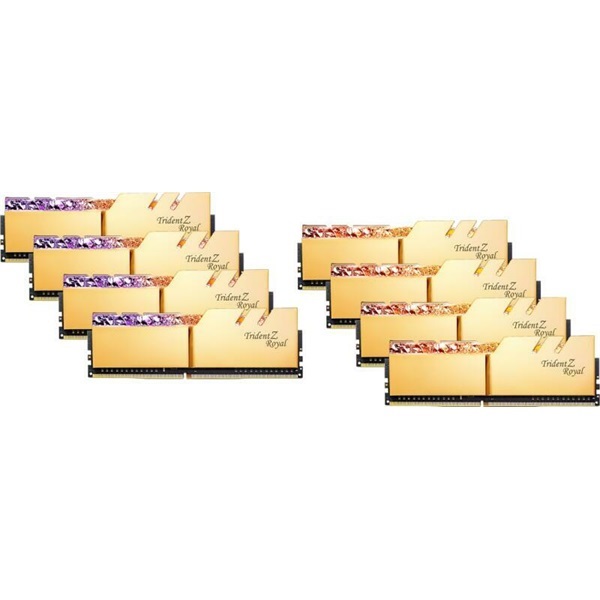 G.Skill 64GB 4000MHz DDR-4 Trident Z Royal (Kit! 8db 8GB) (F4-4000C15Q2-64GTRG) memória