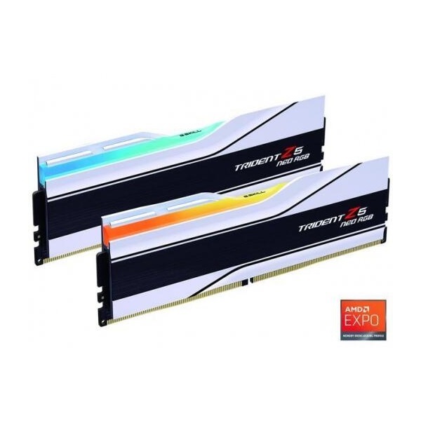 G.Skill 64GB 6000MHz DDR-5 Trident Z5 Neo RGB AMD EXPO (Kit! 2db 32GB) (F5-6000J3036G32GX2-TZ5NRW) memória