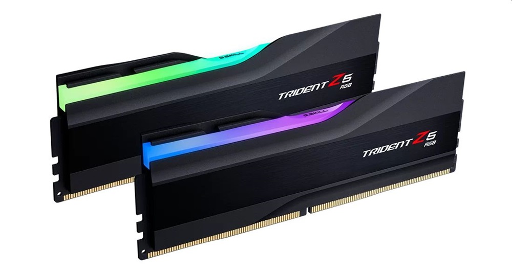 G.Skill 96GB 6400MHz DDR-5 Trident Z5 RGB Intel XMP Black (Kit! 2db 48GB) (F5-6400J3239F48GX2-TZ5RK) memória
