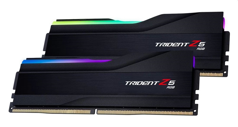 G.Skill 96GB 6400MHz DDR-5 Trident Z5 RGB Intel XMP Black (Kit! 2db 48GB) (F5-6400J3239F48GX2-TZ5RK) memória