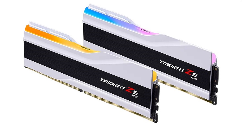 G.Skill 96GB 6400MHz DDR-5 Trident Z5 RGB Intel XMP White (Kit! 2db 48GB) (F5-6400J3239F48GX2-TZ5RW) memória