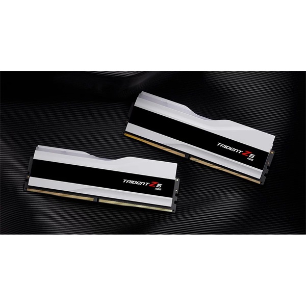 G.Skill 96GB 6400MHz DDR-5 Trident Z5 RGB Intel XMP White (Kit! 2db 48GB) (F5-6400J3239F48GX2-TZ5RW) memória