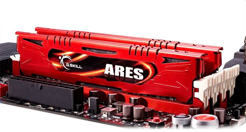 G.Skill 16GB 1600MHz DDR-3 Ares Intel XMP Red (Kit! 2db 8GB) (F3-1600C9D-16GAR) memória