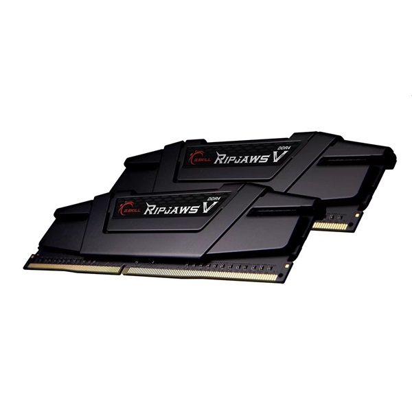 G.Skill 16GB 3200MHz DDR-4 Ripjaws V Intel XMP Black (Kit! 2db 8GB) (F4-3200C14D-16GVK) memória