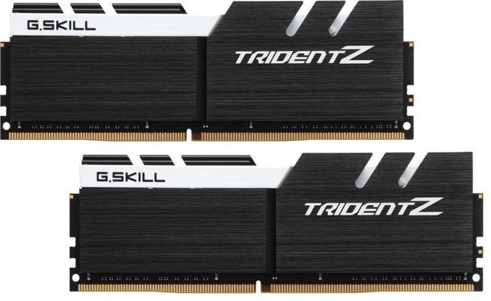 G.Skill 16GB 3200MHz DDR-4 Trident Z Intel XMP Black/White (Kit! 2db 8GB) (F4-3200C14D-16GTZKW) memória