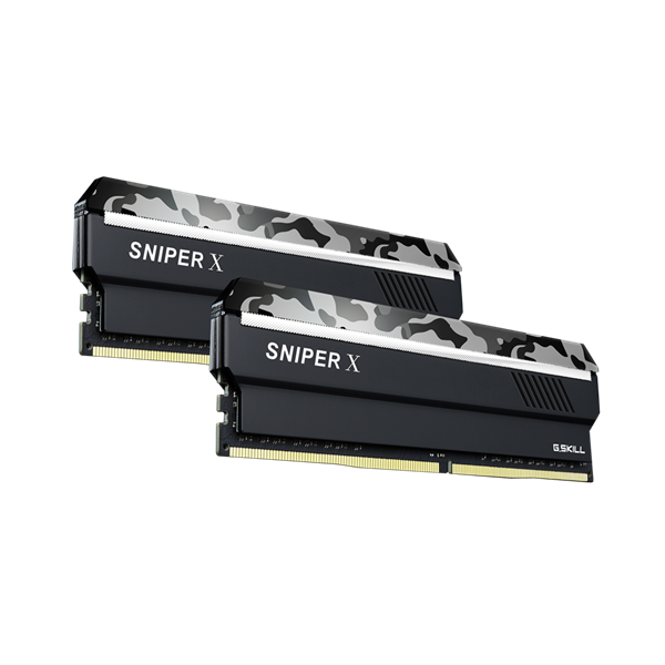 G.Skill 16GB 3600MHz DDR-4 Sniper X Intel XMP Urban Camo (Kit! 2db 8GB) (F4-3600C19D-16GSXWB) memória
