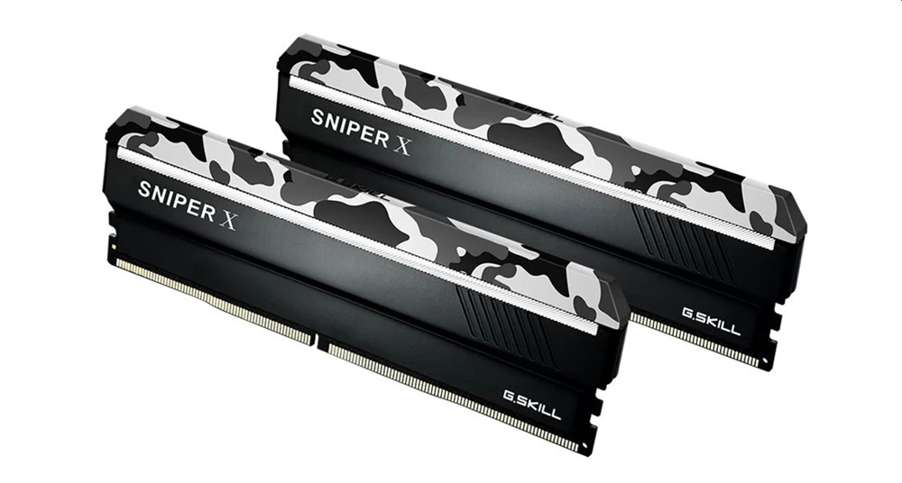 G.Skill 16GB 3600MHz DDR-4 Sniper X Intel XMP Urban Camo (Kit! 2db 8GB) (F4-3600C19D-16GSXWB) memória