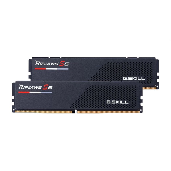 G.Skill 32GB 5200MHz DDR-5 Ripjaws S5 Intel XMP Black (Kit! 2db 16GB) (F5-5200J4040A16GX2-RS5K) memória