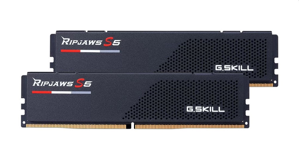 G.Skill 32GB 5200MHz DDR-5 Ripjaws S5 Intel XMP Black (Kit! 2db 16GB) (F5-5200J4040A16GX2-RS5K) memória