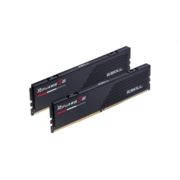 G.Skill 32GB 5200MHz DDR-5 Ripjaws S5 Intel XMP Black (Kit! 2db 16GB) (F5-5200J4040A16GX2-RS5K) memória
