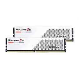 G.Skill 32GB 5600MHz DDR-5 Ripjaws S5 Intel XMP White (Kit! 2db 16GB) (F5-5600J2834F16GX2-RS5W) memória