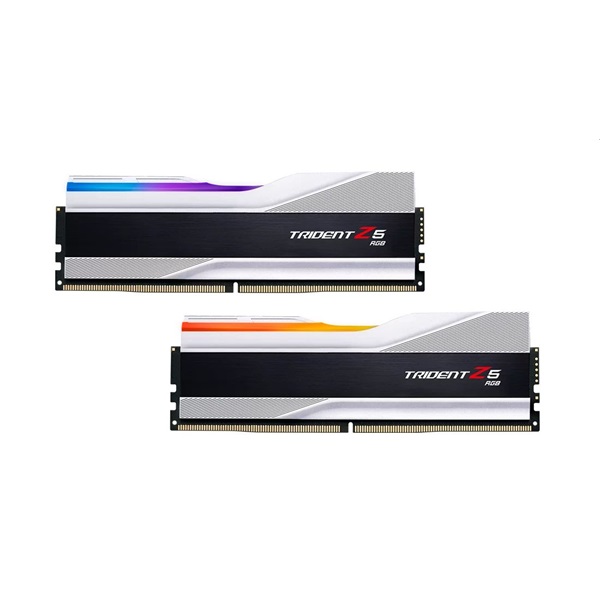 G.Skill 32GB 5600MHz DDR-5 Trident Z5 RGB Intel XMP Silver (Kit! 2db 16GB) (F5-5600J3036D16GX2-TZ5RS) memória