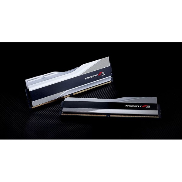 G.Skill 32GB 5600MHz DDR-5 Trident Z5 RGB Intel XMP Silver (Kit! 2db 16GB) (F5-5600J3036D16GX2-TZ5RS) memória