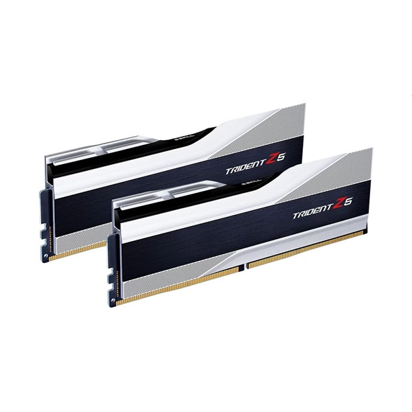 G.Skill 64GB 6000MHz DDR-5 Trident Z5 Intel XMP Silver (Kit! 2db 32GB) (F5-6000J3238G32GX2-TZ5S) memória
