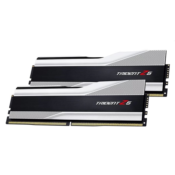 G.Skill 64GB 6000MHz DDR-5 Trident Z5 Intel XMP Silver (Kit! 2db 32GB) (F5-6000J3238G32GX2-TZ5S) memória