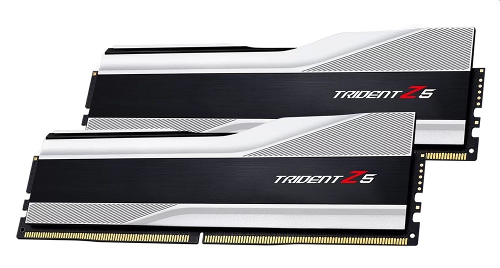 G.Skill 64GB 6000MHz DDR-5 Trident Z5 Intel XMP Silver (Kit! 2db 32GB) (F5-6000J3238G32GX2-TZ5S) memória
