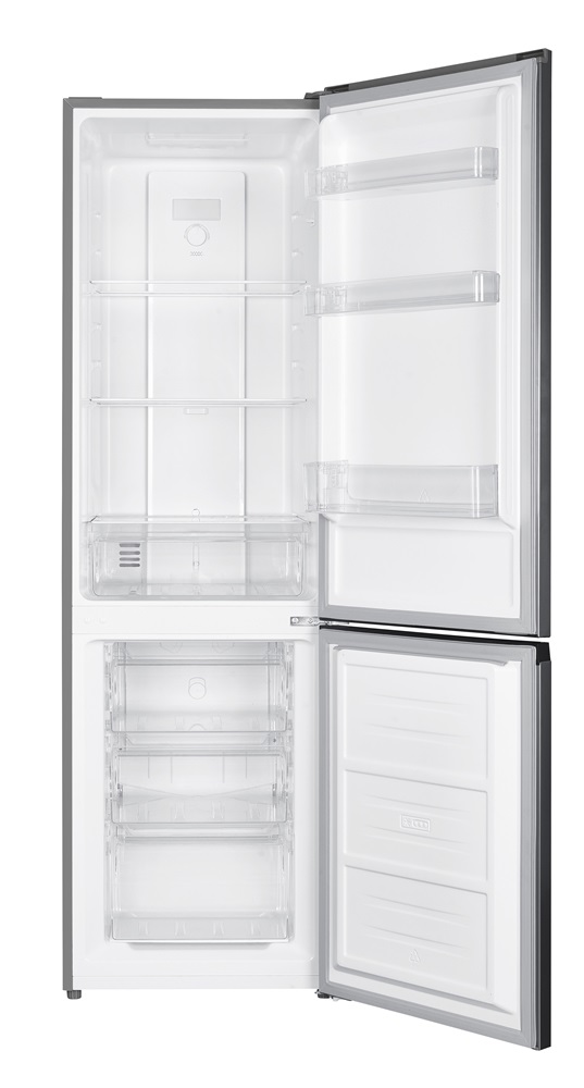 Gaba GHNF-253XF 253 L inox, alulfagyasztós, Hűtő:182L, Fagyasztó:71L, No frost hűtőszekrény