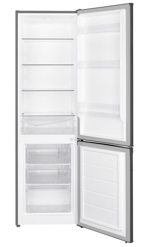Gaba GH-265XE 265 L inox, alulfagyasztós, Hűtő:191L, Fagyasztó:71L, hűtőszekrény