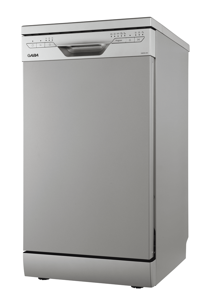 Gaba GMDW-45X inox, programok száma: 5, szabadonálló, 10 terítékes mosogatógép