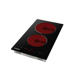 Gaba GMH-C-2DZ fekete,beépíthető, elektromos üvegkerámia, főzőzóna:2, beépíthető méret:50cm, főzőlap