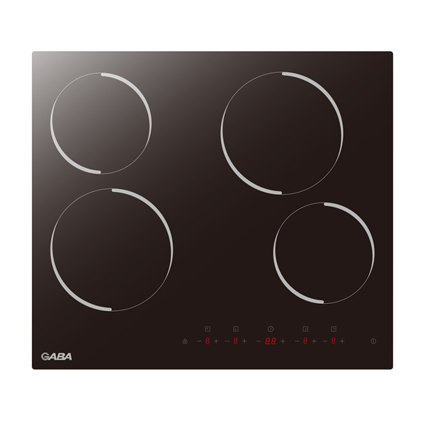 Gaba GMH-C-4 fekete, beépíthető, elektromos üvegkerámia, főzőzóna:4, beépíthető méret.56cm, főzőlap