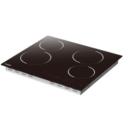 Gaba GMH-C-4 fekete, beépíthető, elektromos üvegkerámia, főzőzóna:4, beépíthető méret.56cm, főzőlap