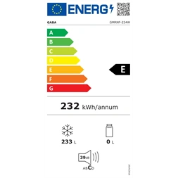 Gaba GMRNF-234W Fagyasztó:233L, No Frost fagyasztóláda (Újszerű)