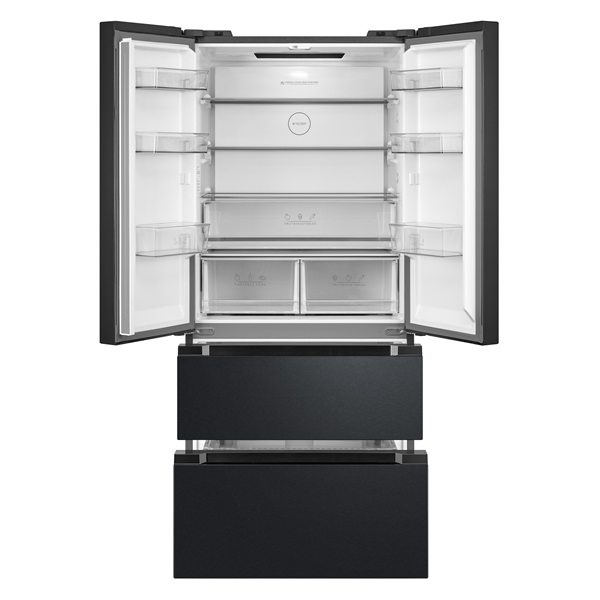 Gaba GMR-516DXE sötét inox, francia ajtós, alulfagyasztós, Hűtő:347L, Fagyasztó:169L, No Frost hűtőszekrény